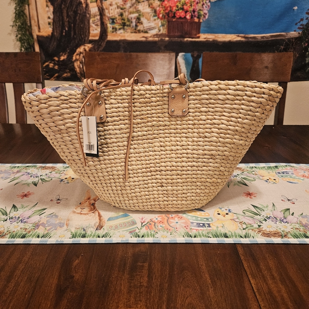 Banana Republic Straw Tote Bag - Tan